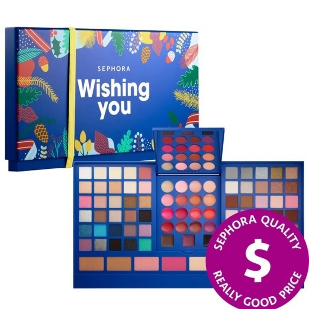 Sephora Wishing You 88 Color Blockbuster Holiday 2022 Gift Eyeshadow Lip Palette